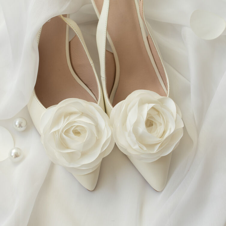Ozdoby do obuwia róże / Ivory Roses