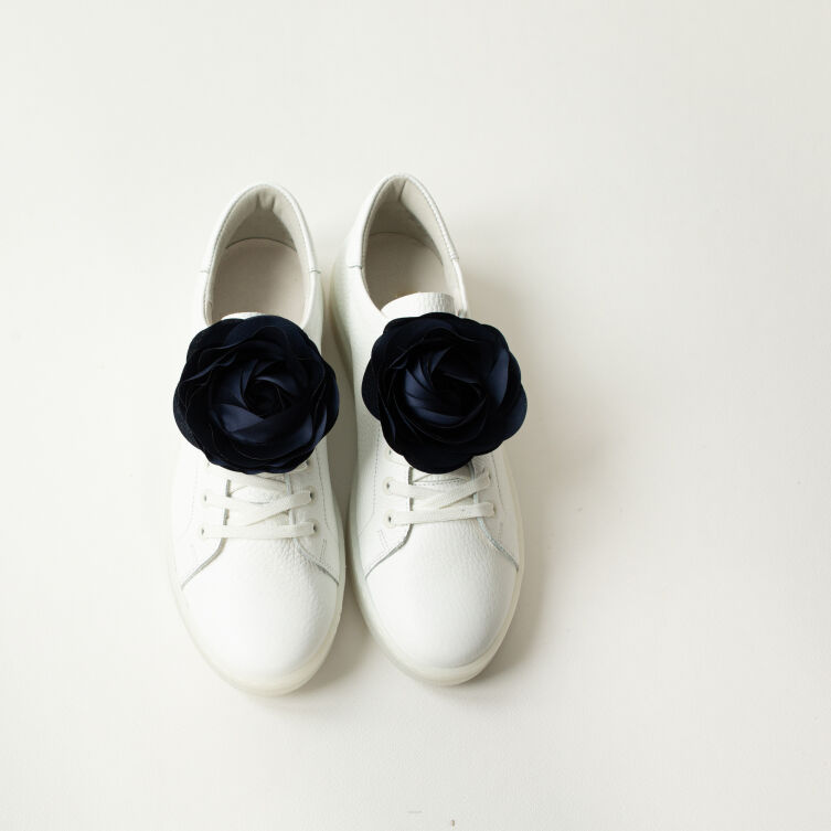 Ozdoby do obuwia kwiaty róże / Navy Roses