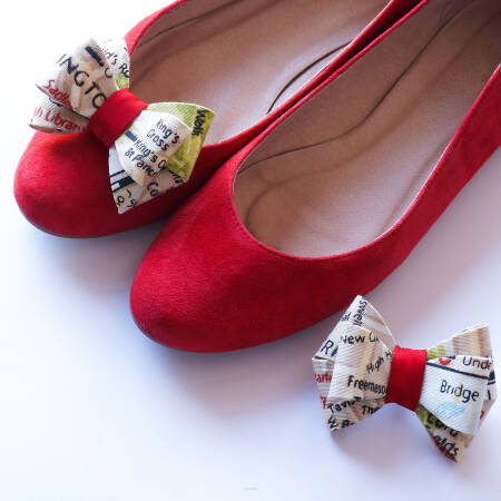 Shoe clips 3d  bows  / London