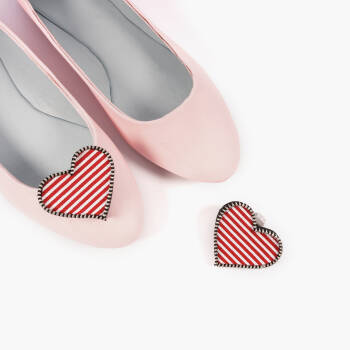 Klipsy do butów / I love U Red Stripes