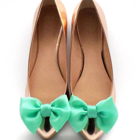 Kokardki do butów / Mint  Bow