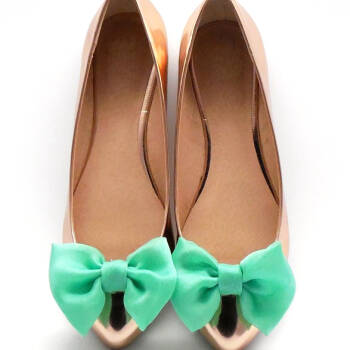 Kokardki do butów / Mint  Bow